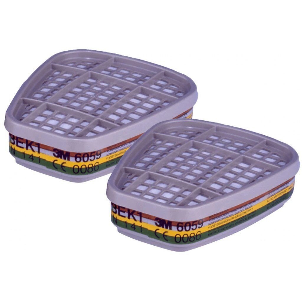 3M 6059 ABEK1 Organik,İnorganik,Asit,Amonyak Gazı ve Buhar Filtre