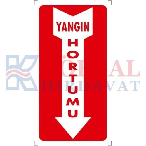 YANGIN HORTUMU ( AŞAĞI) - İKAZ LEVHASI