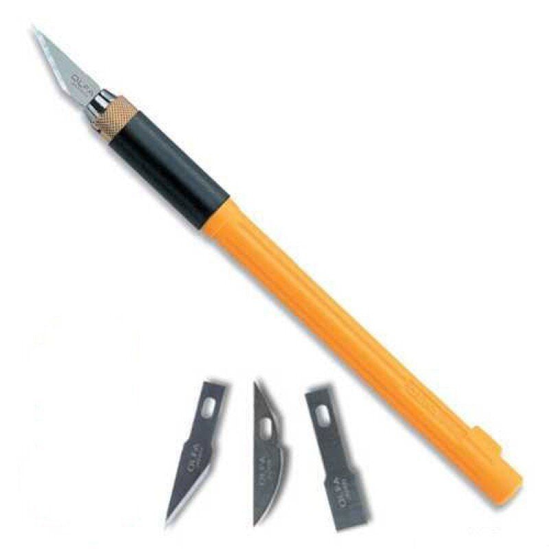 OLFA AK-4 PROFESYONEL KRETUAR MAKET BIÇAĞI (3 FARKLI BIÇAK YEDEKLİ)