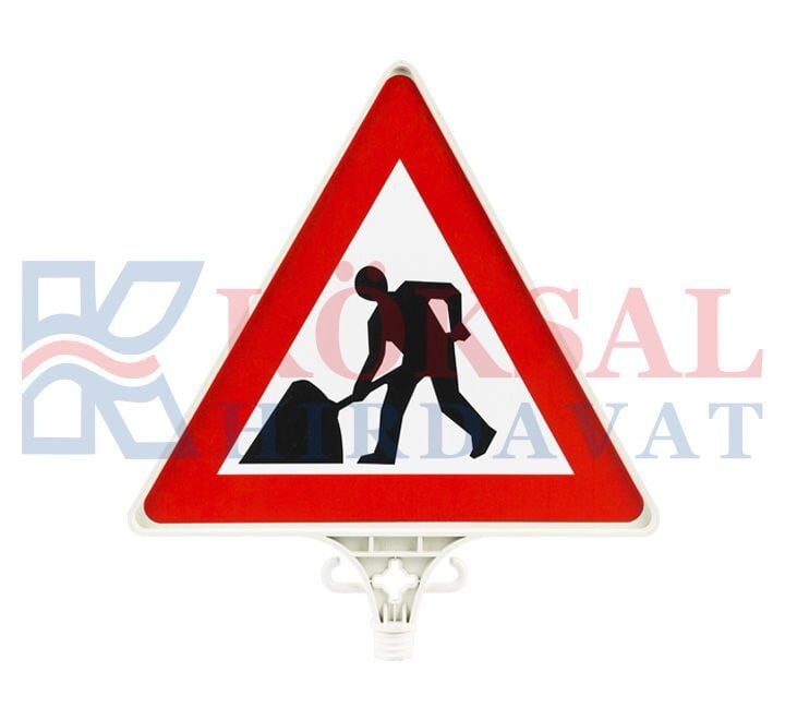 UT2807 Yolda Çalışma Var Uyarı Levhası ÇİFT YÖN