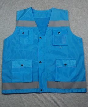Mavi Haritacı İkaz Yeleği
