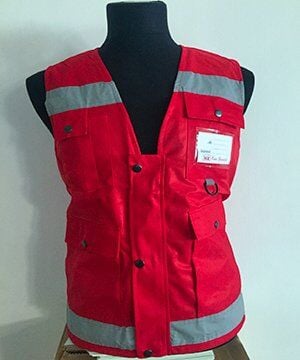 Kırmızı Haritacı İkaz Yeleği