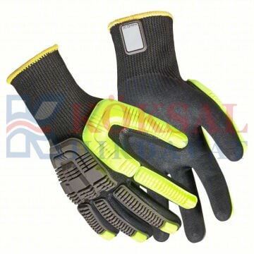Honeywell 41-4413BE Rig Dog Double Dipped Kesilmeye Dayanıklı Eldiven