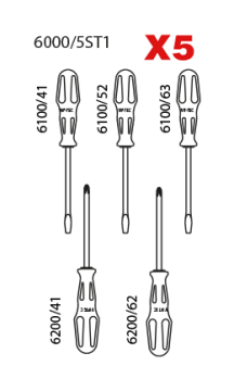 6000 ART TORNAVİDA TAKIMI 5 PARÇA