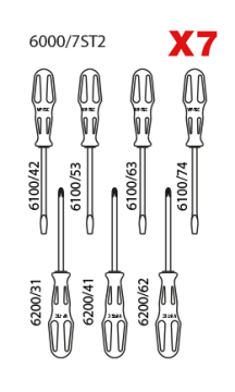 6000 ART TORNAVİDA TAKIMI 7 PARÇA
