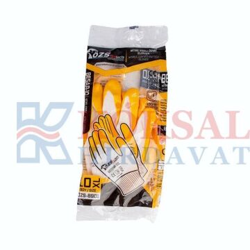 Özs İş Eldiveni Nitril Sarı-Beyaz Besar-10 Poşetli ÖZS-8901 ( 360 ÇİFT )