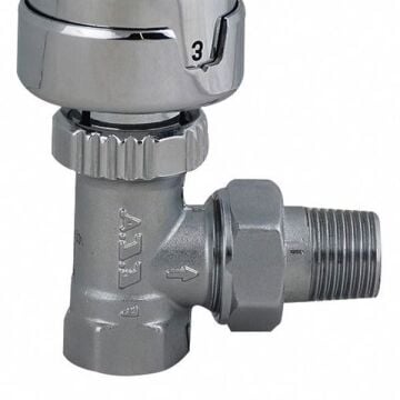 ECA Termostatik Radyatör Valfi Köşe Krom 1/2