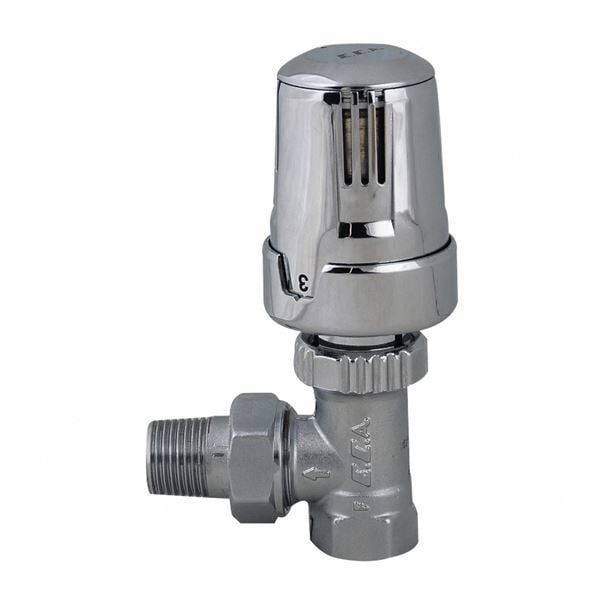 ECA Termostatik Radyatör Valfi Köşe Krom 1/2