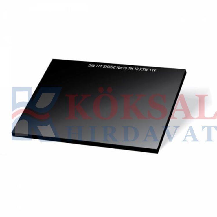 GE 3220 Kaynak Maske Camı 8×11 cm – 777 (10 NO)