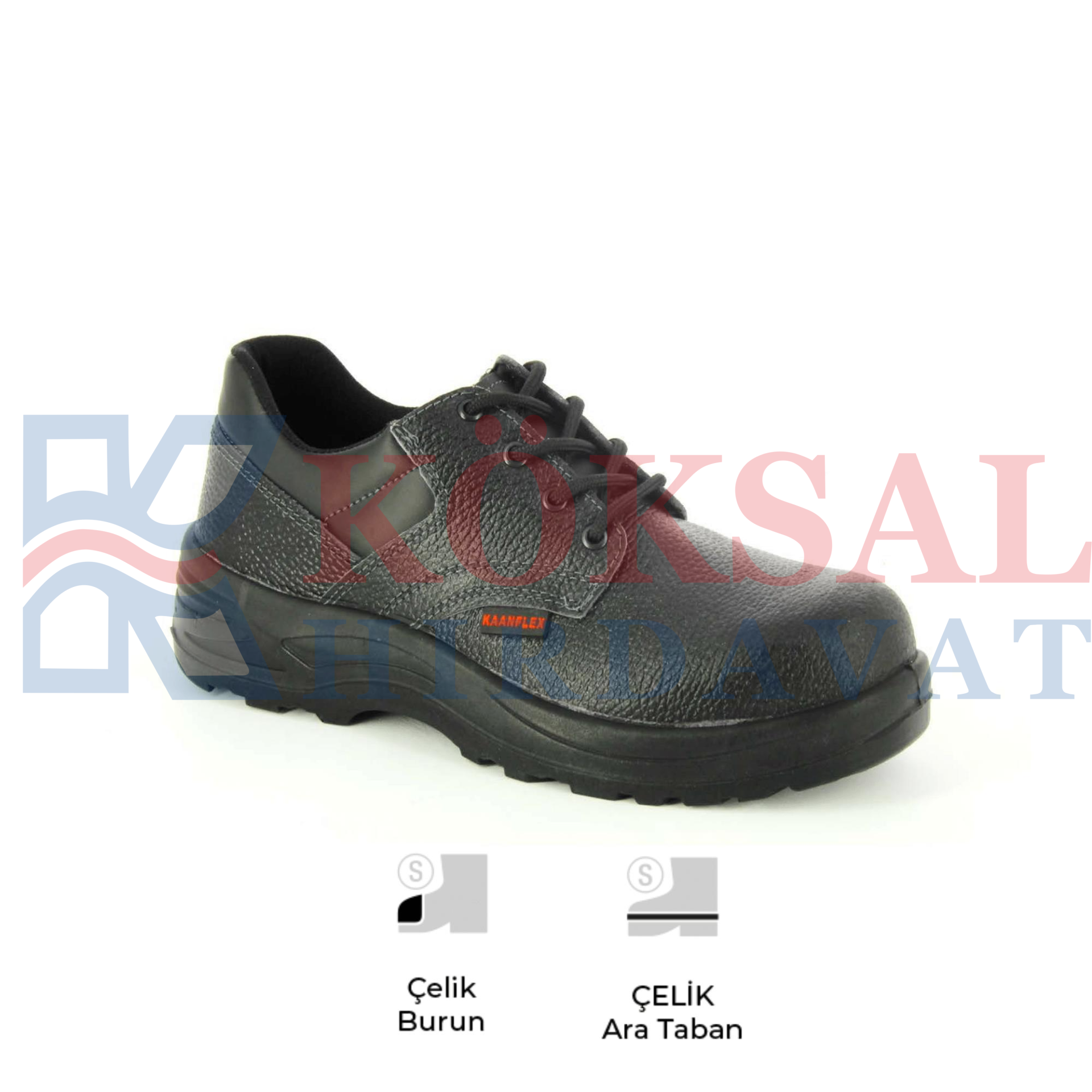 Kaanflex KF-3010 S3 Çelik Burun Çelik Ara Taban PU Ayakkabı