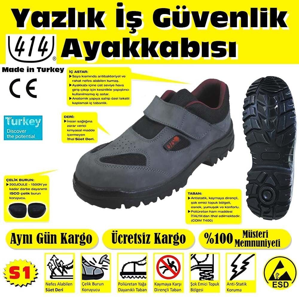 414 S1 Yazlık İş Ayakkabısı