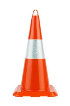 KIRILMAZ TEK REFLEKTİFLİ KONİ-50 CM