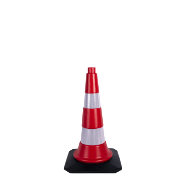MFK 3550 TRAFİK VE REKLAM KONİSİ 50 CM (KAUÇUK TABANLI)