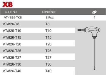 Vip-Tec 9 Parça TOPBAŞLI ALLEN ANAHTAR TAKIMI