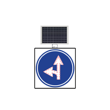 MFK 9612 İLERİ VE SOLA MECBURİ YÖN 60×60 CM