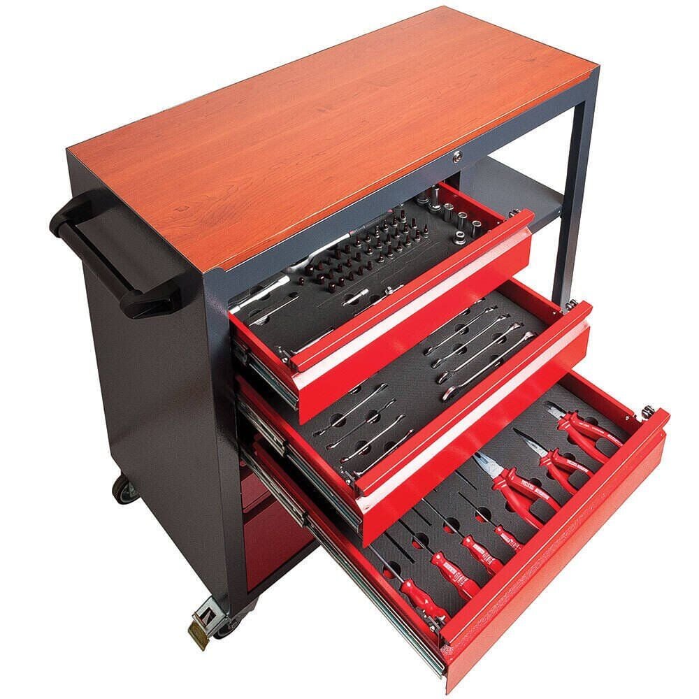 Vip-Tec RAFLI TAKIM ARABASI 5 ÇEKMECELİ - 127 PARÇA