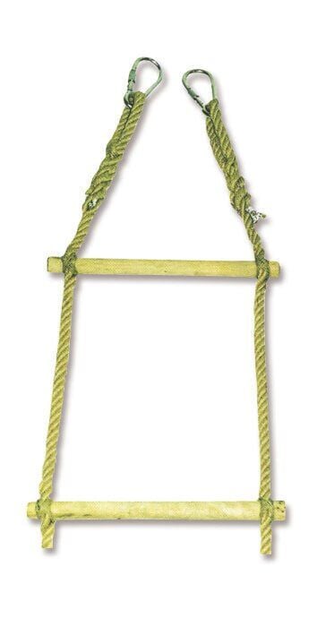 İP MERDİVEN TAHTA BASAMAKLI