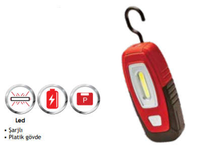 Vip-Tec ŞARJLI LED EL FENERİ - VT891058