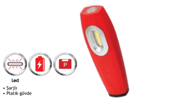 Vip-Tec ŞARJLI LED EL FENERİ - VT891061