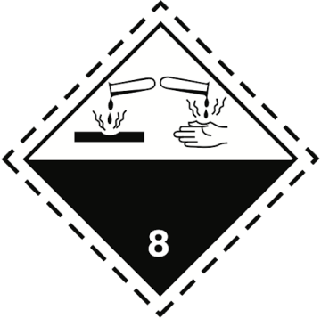 Sınıf 8 Tehlike Levhası