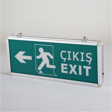 EXIT ÇIKIŞ ARMATÜRÜ LEDLİ 3 SAAT AKÜLÜ 9170