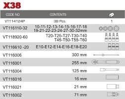 1/2'' LOKMA ANAHTAR TAKIMI - VT114124P