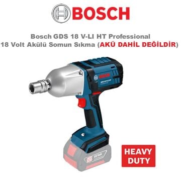 BOSCH GDS 18 V-LI HT Professional Somun Sıkma (AKÜ ve ŞARJ CİHAZI DAHİL DEĞİLDİR)