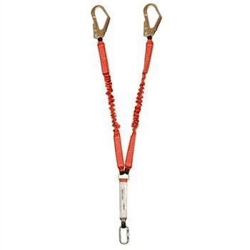 EKS-239 Şok Emicili Elastik Çift Bacaklı Lanyard