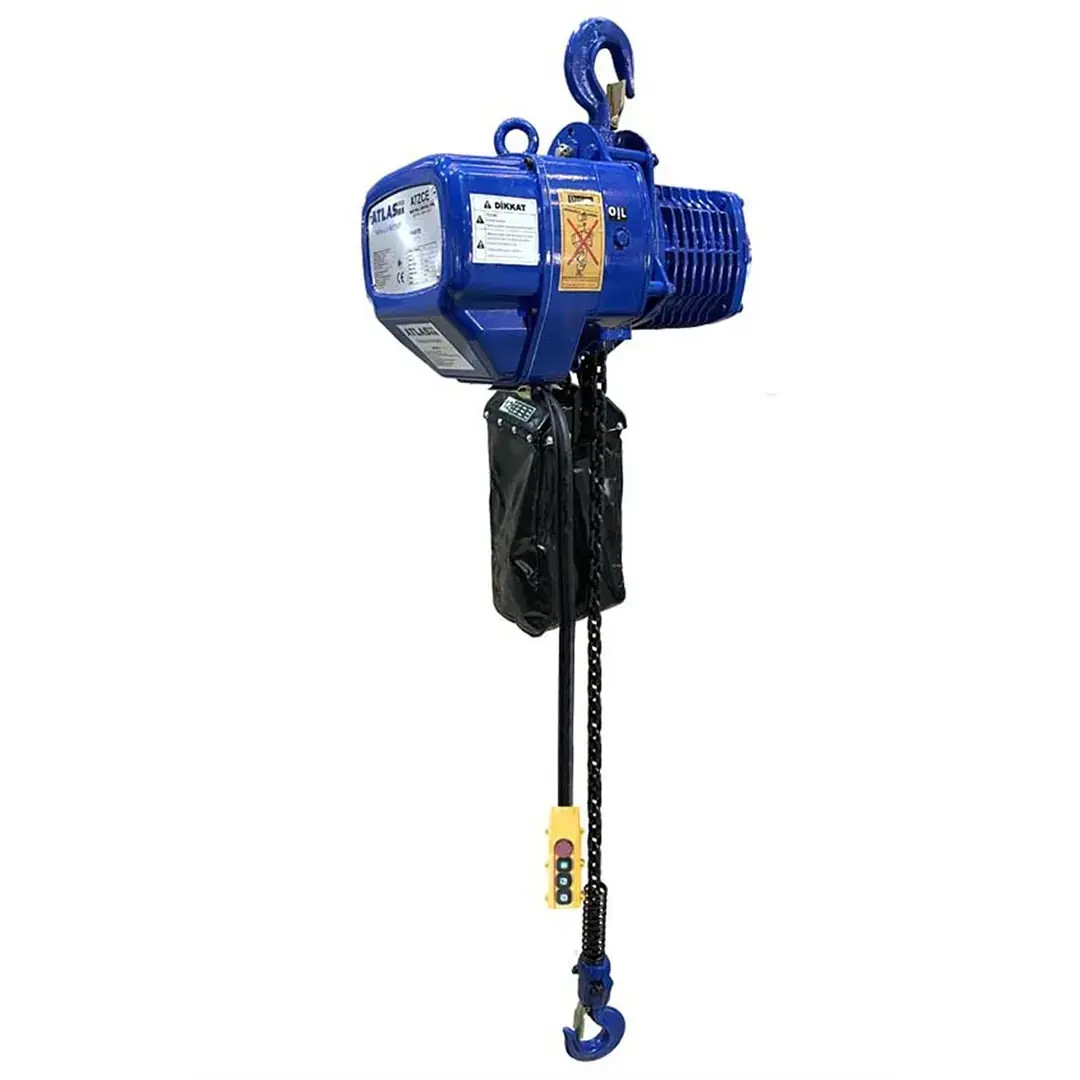 3 Ton 12 m Elektrikli Zincirli Vinç 380 Volt - ATZCE 3-12 ATLAS PRO