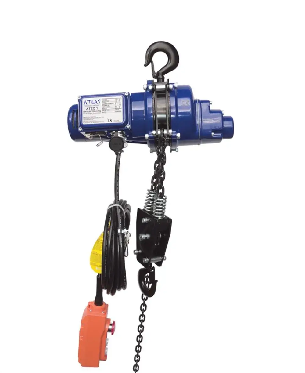1 Ton 220 V Mini Elektrikli Zincirli Vinç - ATEC 1 ATLAS PRO