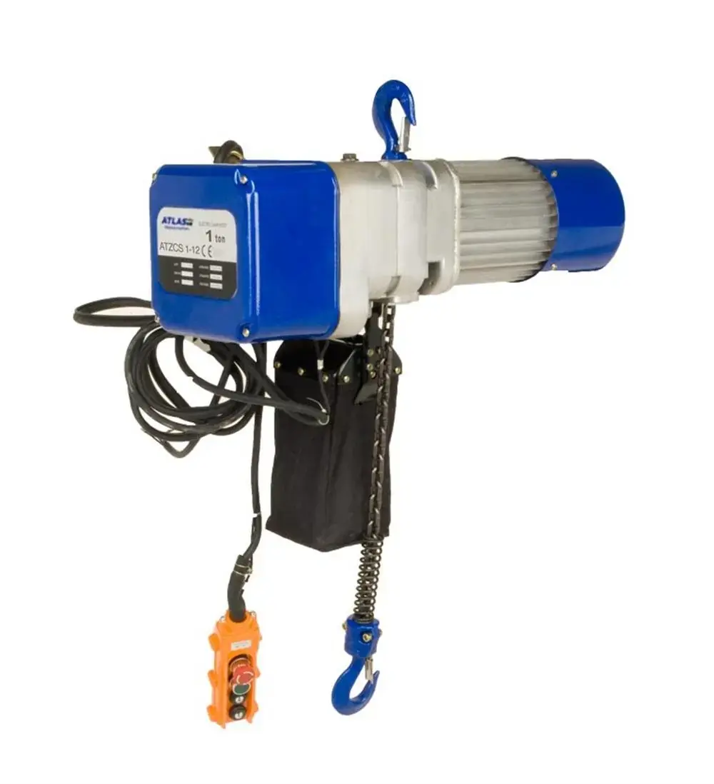 1 Ton 6 m Çift Hızlı Elektrikli Zincirli Vinç 380 V - ATZCS 1 ATLAS PRO