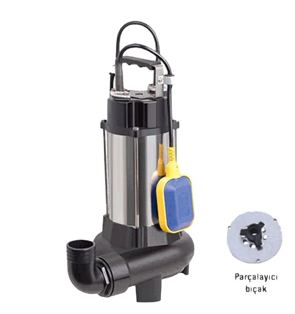 Duffmart V1100DF Pis Su Foseptik Bıçaklı Parçalayıcılı Dalgıç Pompa