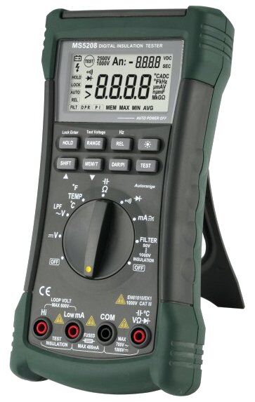 Dijital Yalıtım Multimetre MS5208