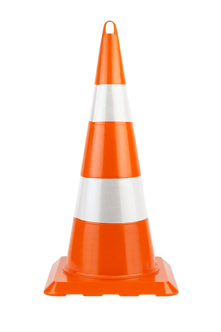 KIRILMAZ ÇİFT REFLEKTİFLİ KONİ-75 CM