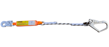 KA389 Şok Emici Tek İpli Statik Halatlı -KÜÇÜK+Büyük Kancalı