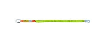 KA397 Tek Kol Şok Emici Lanyard Elastik Halatlı-KARABİNALI +KÜÇÜK KANCALI
