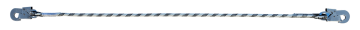 Kİ 285 Tek Kol Statik Lanyard -ÇİFT KÜÇÜK KANCALI