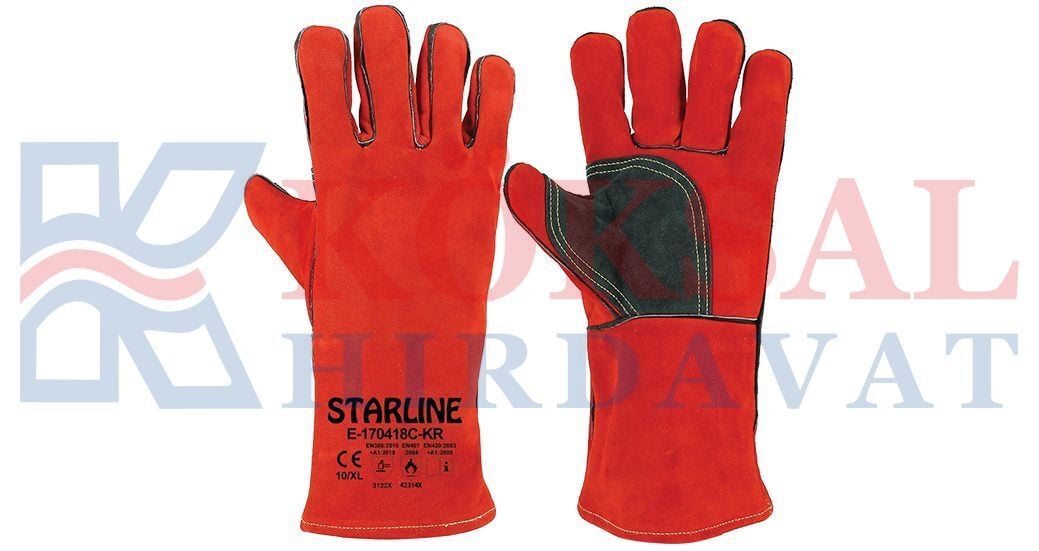 STARLİNE E-170418C-KR YARMA DERİ ELDİVEN