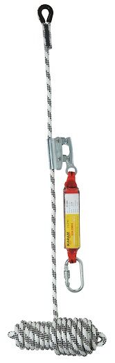 KY 2003 Mobil Dikey Yaşam halatı 12 mm Statik Halatlı Şok Emici+Karabina+Halat Tutucu