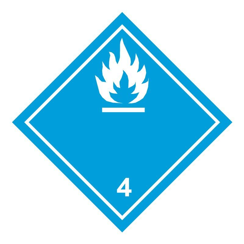 Sınıf 4.3 Tehlike Levhası