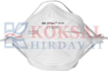 3M 9152 E FFP2 N95 V FLEX YÜKSEK KORUMA SOLUNUM MASKESİ