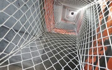 Güvenlik Filesi 10×10 göz aralığı  6MM kalınlık