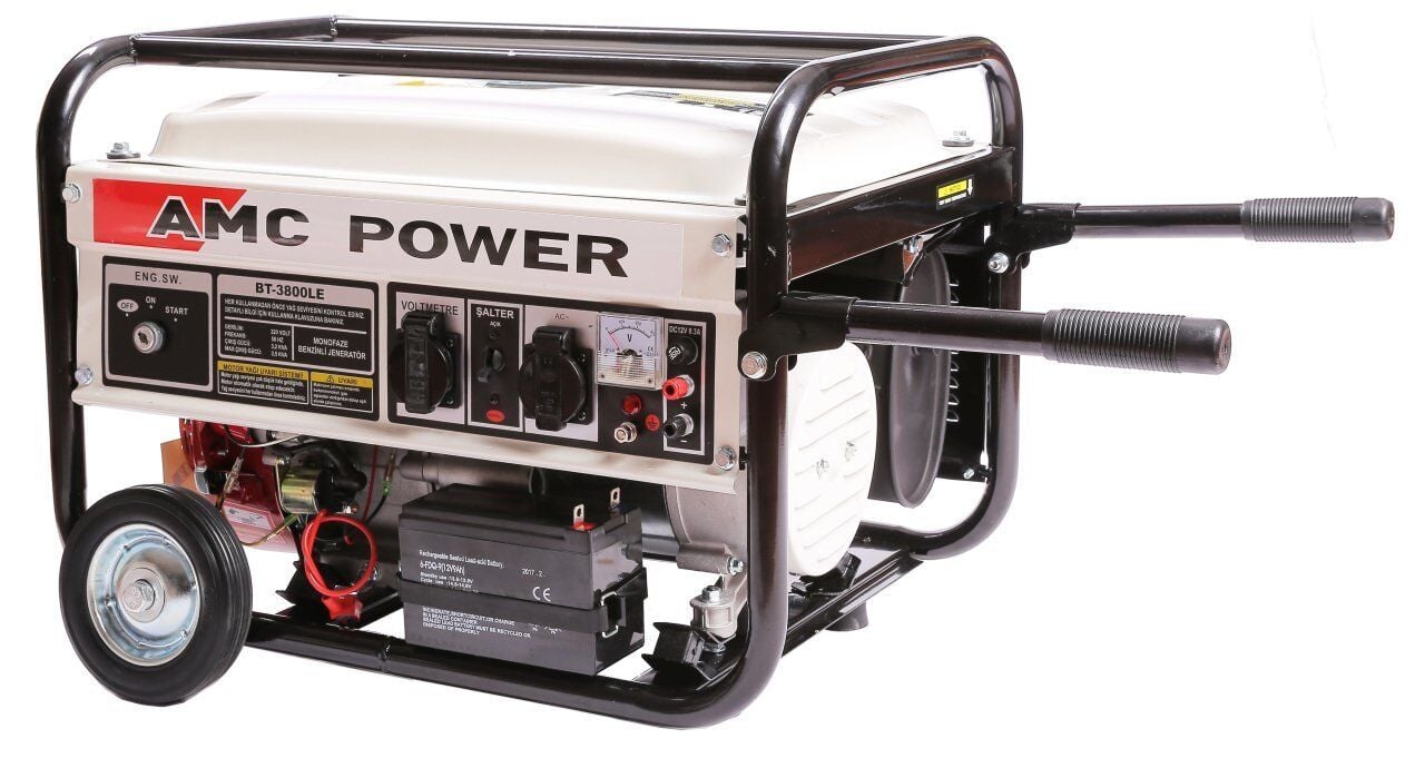 Amcpower 3,5 KVA Benzinli Jeneratör(Marşlı)