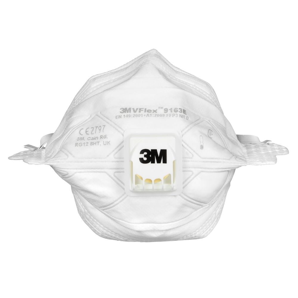 3M™ VFlex™ Partikül Solunum Maskesi, FFP3, Valfli, 9163E