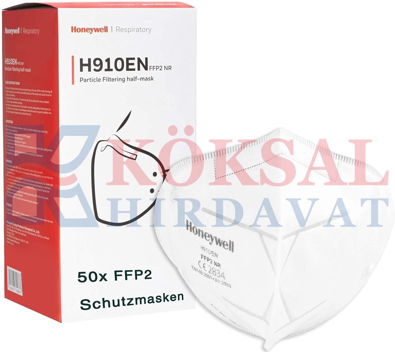 Honeywell EN Katlanabilir Toz Maskesi FFP2