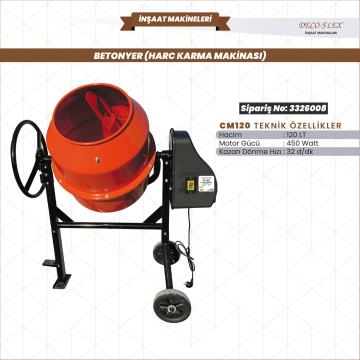 BETONYER HARC KARMA MAKİNASI CM120 DECOFLEX