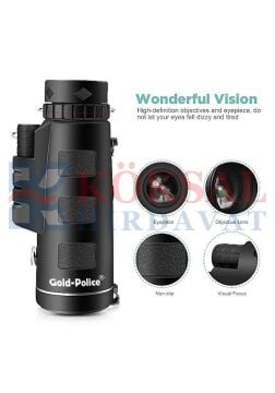 Gold-Police GP-1012 Telescope Dürbün Tek Gözlü Korsan Dürbün