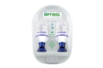 OPTİSOL Göz Duşu Duvar Panosu Kimyasal 2X500ML.Steril Fosfat 4.9%
