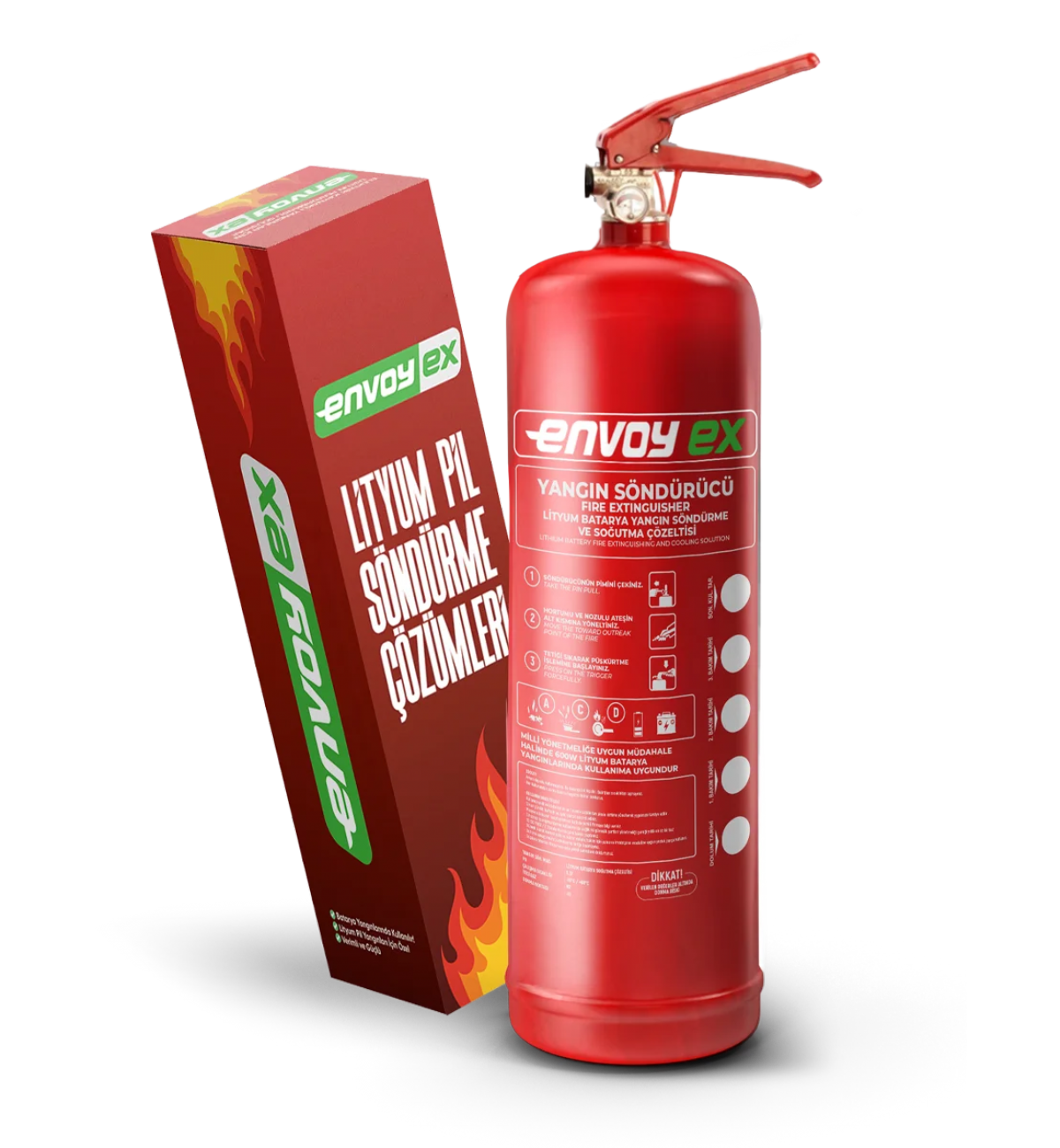 Lityum Pil Yangınları İçin Özel EnvoyEx 2L