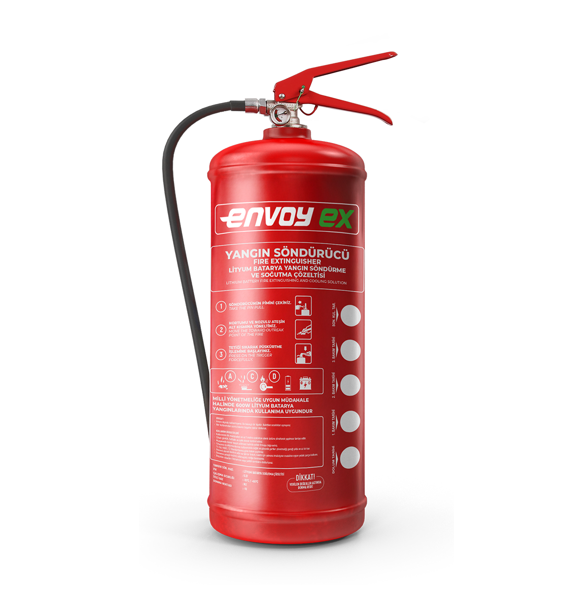 Lityum Pil Yangınları İçin Özel EnvoyEx 12L